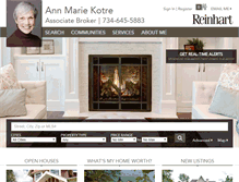 Tablet Screenshot of annmariekotre.reinhartrealtors.com