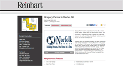 Desktop Screenshot of gregoryfarms.reinhartrealtors.com