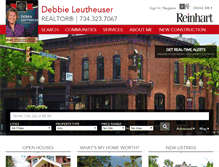 Tablet Screenshot of debbieleutheuser.reinhartrealtors.com