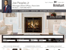 Tablet Screenshot of joepeoples.reinhartrealtors.com