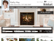 Tablet Screenshot of kathyhay.reinhartrealtors.com