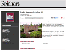 Tablet Screenshot of diublemeadows.reinhartrealtors.com