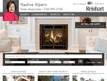 Tablet Screenshot of nadinealpern.reinhartrealtors.com