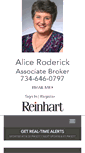 Mobile Screenshot of aliceroderick.reinhartrealtors.com